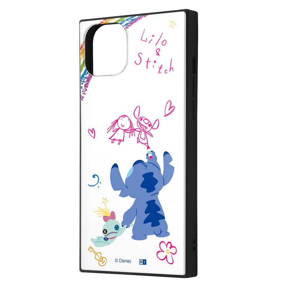 ディズニーキャラクター/耐衝撃ハイブリッドケース KAKU/『リロ＆スティッチ/落書き』【受注生産】