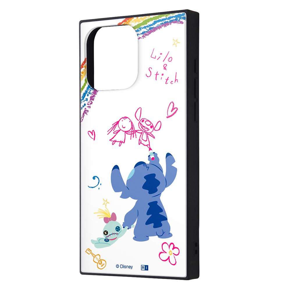 ディズニーキャラクター/耐衝撃ハイブリッドケース KAKU/『リロ＆スティッチ/落書き』【受注生産】