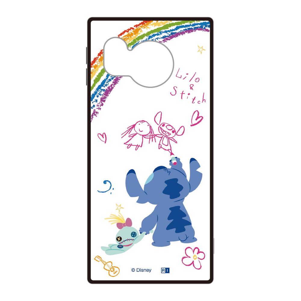 ディズニーキャラクター/耐衝撃ハイブリッドケース KAKU/『リロ＆スティッチ/落書き』【受注生産】