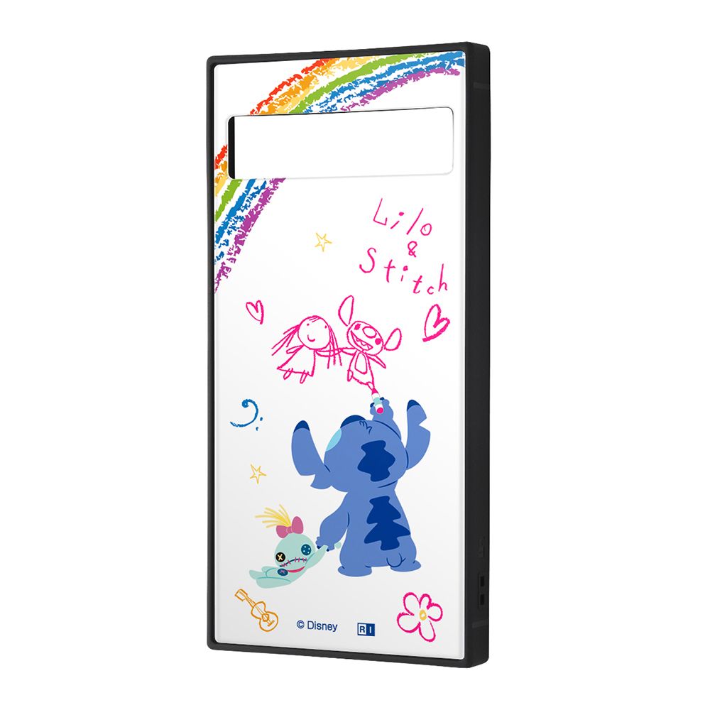 ディズニーキャラクター/耐衝撃ハイブリッドケース KAKU/『リロ＆スティッチ/落書き』【受注生産】