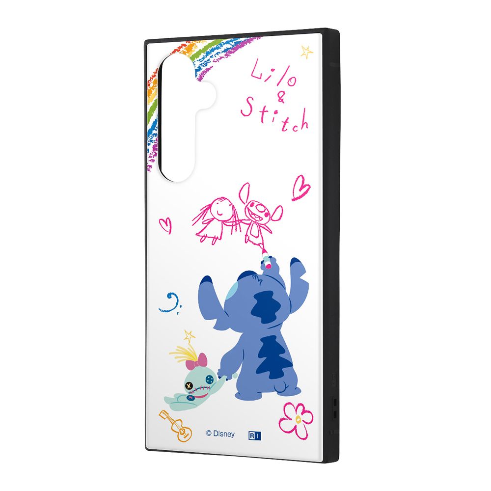ディズニーキャラクター/耐衝撃ハイブリッドケース KAKU/『リロ＆スティッチ/落書き』【受注生産】