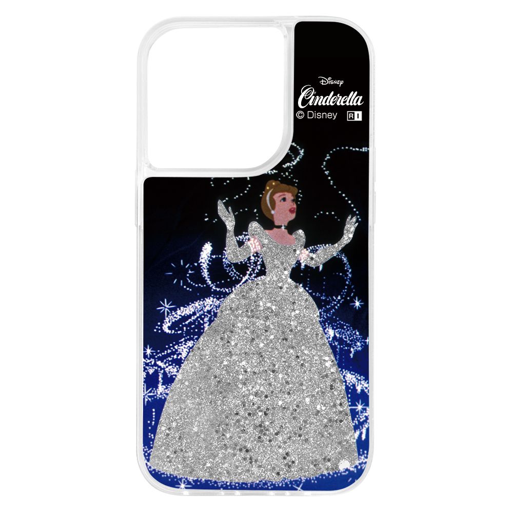 『ディズニーキャラクター』/ラメ グリッターケース/『シンデレラ/spark joy』【受注生産】