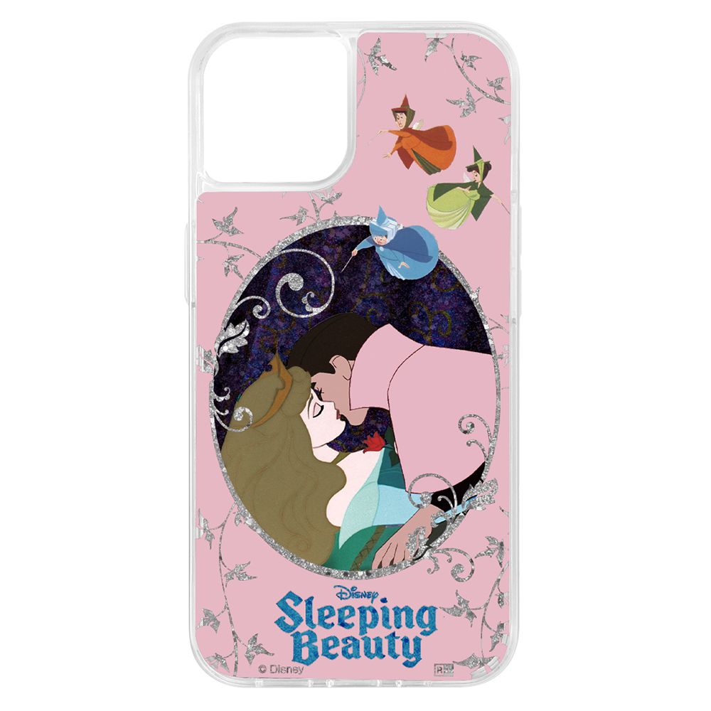 『ディズニーキャラクター』/ラメ グリッターケース/オーロラ姫と王子【受注生産】