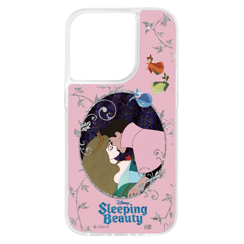 『ディズニーキャラクター』/ラメ グリッターケース/オーロラ姫と王子【受注生産】
