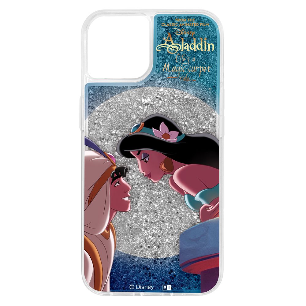 『ディズニーキャラクター』/ラメ グリッターケース/アラジンとジャスミン【受注生産】