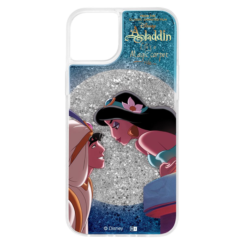 『ディズニーキャラクター』/ラメ グリッターケース/アラジンとジャスミン【受注生産】