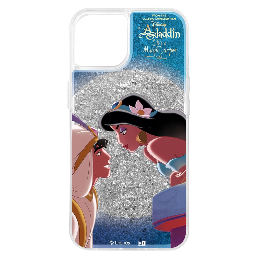 『ディズニーキャラクター』/ラメ グリッターケース/アラジンとジャスミン【受注生産】