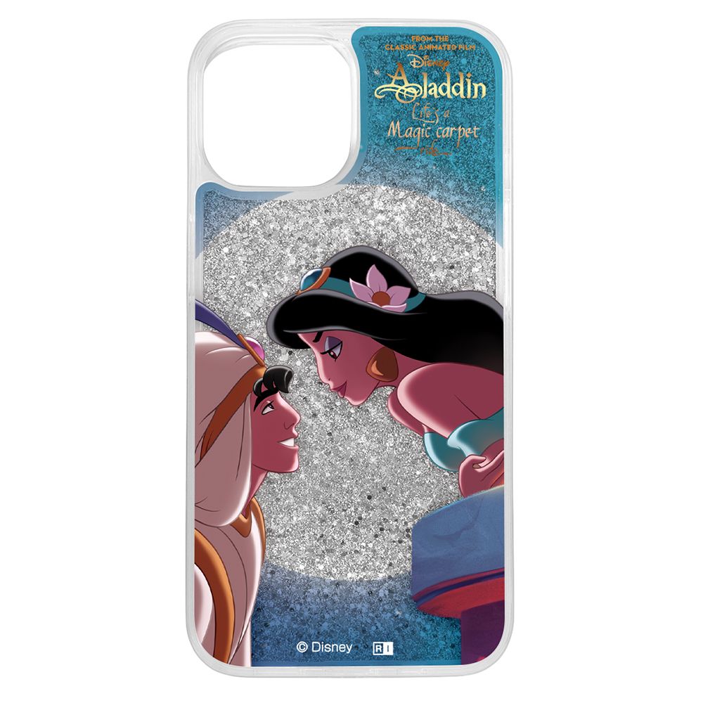 『ディズニーキャラクター』/ラメ グリッターケース/アラジンとジャスミン【受注生産】