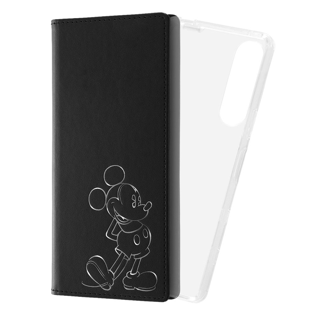 『ディズニーキャラクター』/手帳型 FLEX CASE ホットスタンプ/『ミッキーマウス』