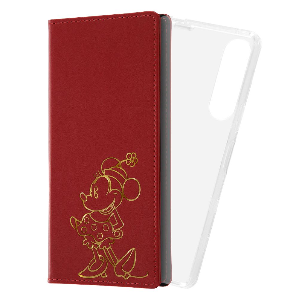 『ディズニーキャラクター』/手帳型 FLEX CASE ホットスタンプ/『ミニーマウス』