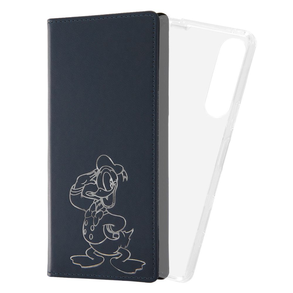 『ディズニーキャラクター』/手帳型 FLEX CASE ホットスタンプ/『ドナルドダック』