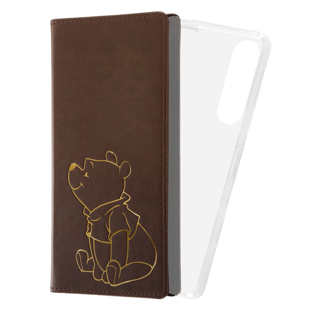 『ディズニーキャラクター』/手帳型 FLEX CASE ホットスタンプ/『プー』