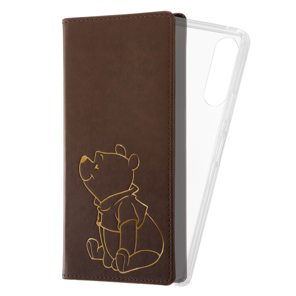 『ディズニーキャラクター』/手帳型 FLEX CASE ホットスタンプ/『プー』