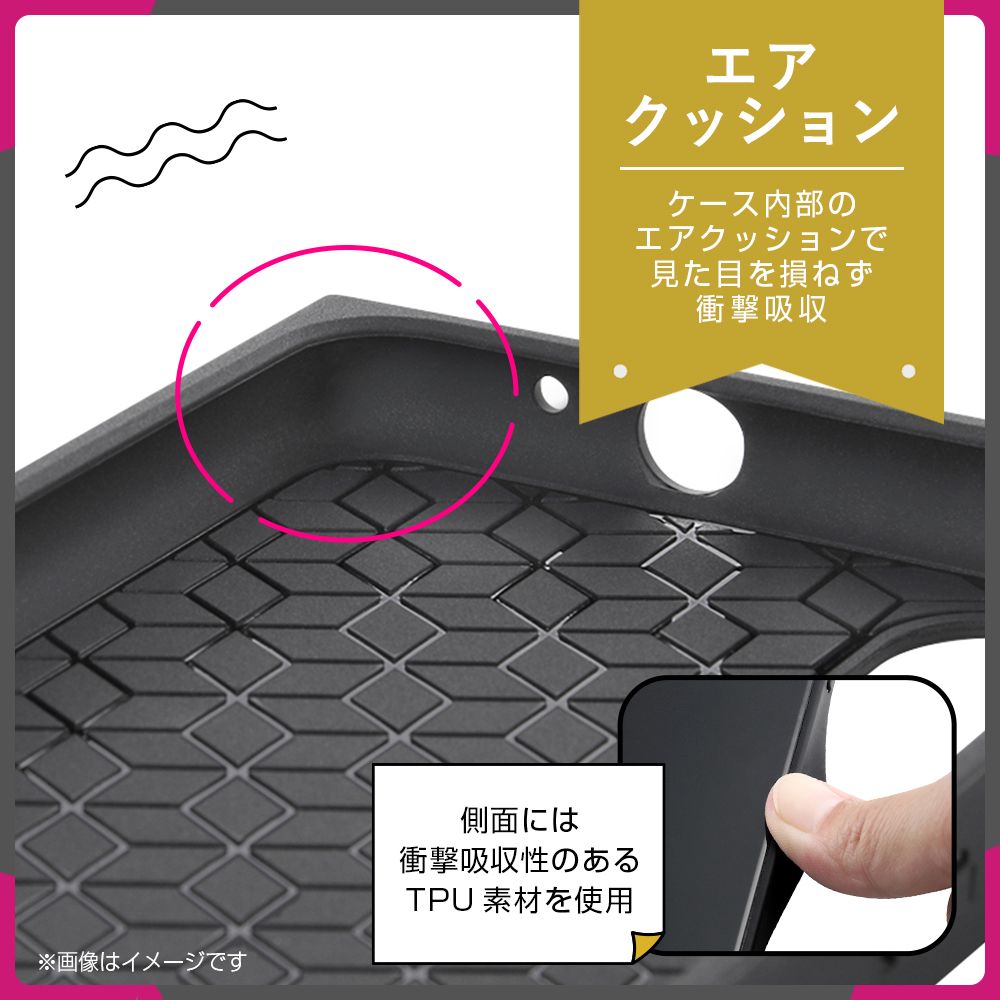 『ディズニーキャラクター』/耐衝撃ハイブリッドケース KAKU/ミニーマウス_ジャンプ【受注生産】