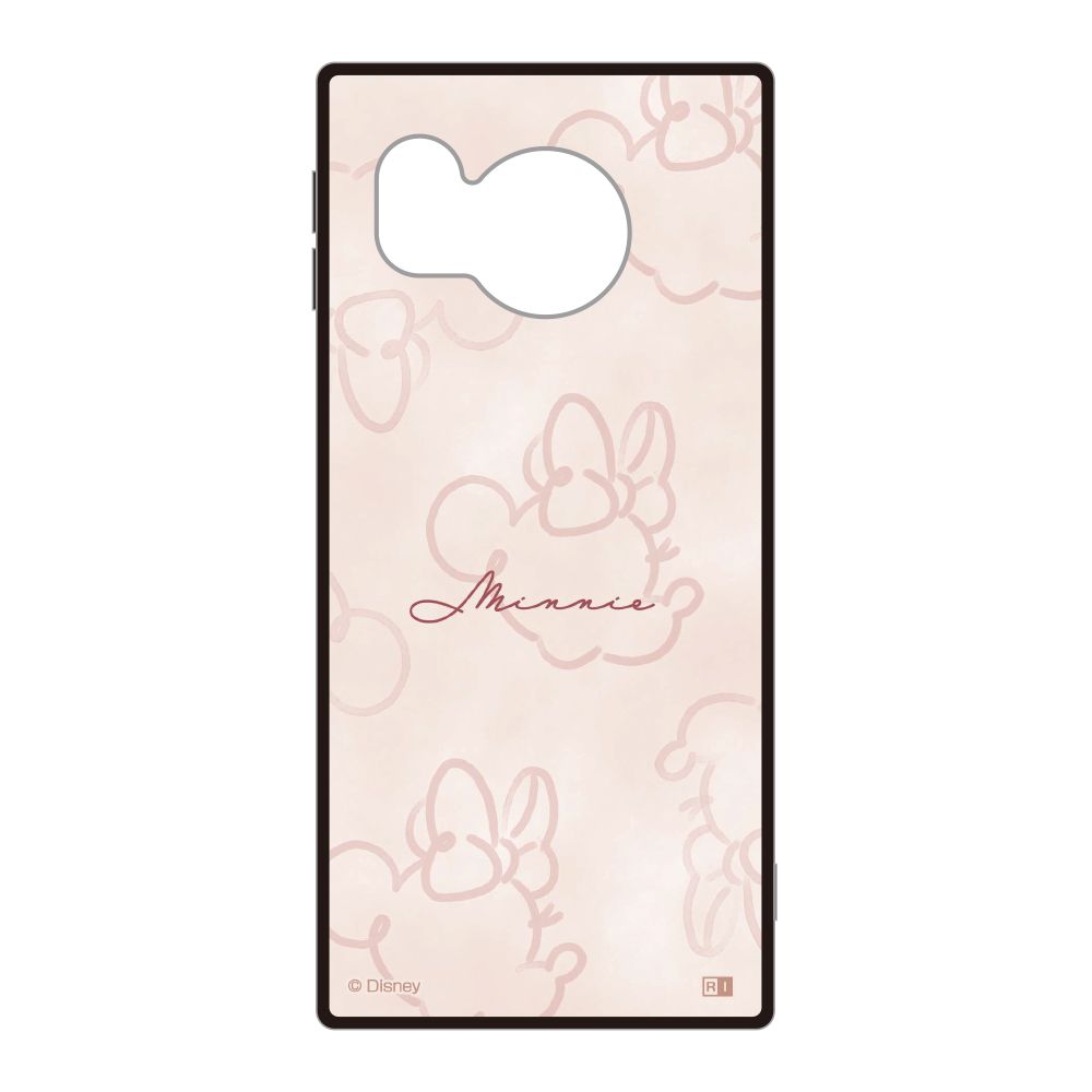 『ディズニーキャラクター』/耐衝撃ケース KAKU トリプルハイブリッド/OTONAミニー_ラインアート【受注生産】