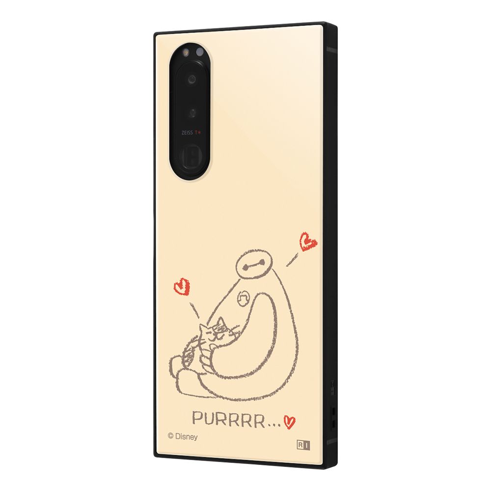 『ディズニーキャラクター』/耐衝撃ケース KAKU / ベイマックスとモチ_ベージュ【受注生産】