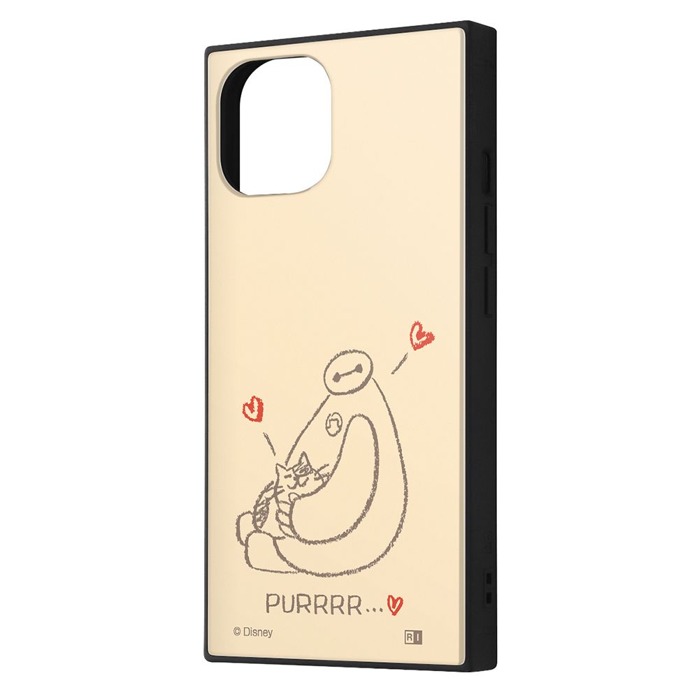 『ディズニーキャラクター』/耐衝撃ケース KAKU / ベイマックスとモチ_ベージュ【受注生産】