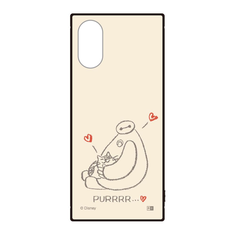 『ディズニーキャラクター』/耐衝撃ケース KAKU / ベイマックスとモチ_ベージュ【受注生産】