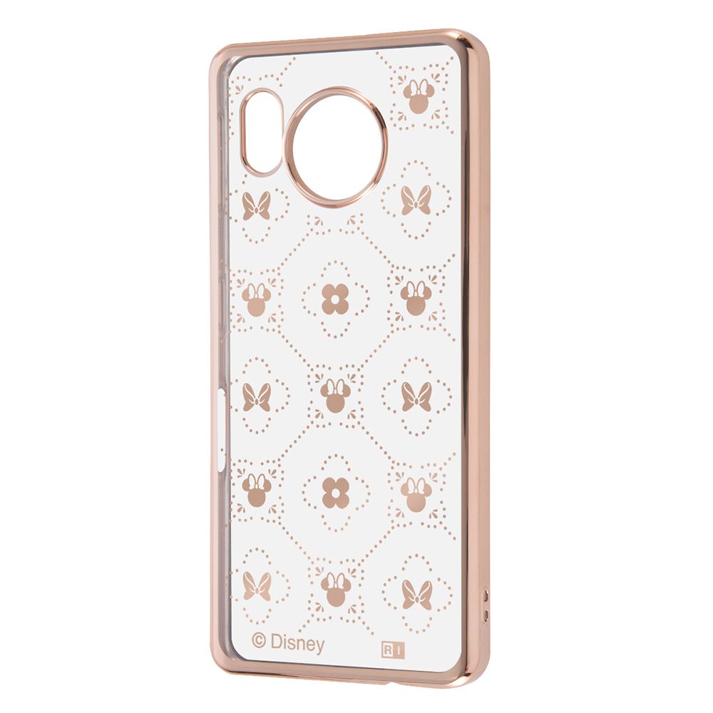 『ディズニーキャラクター』/TPUソフトケース META/ミニーマウス総柄_メタリック