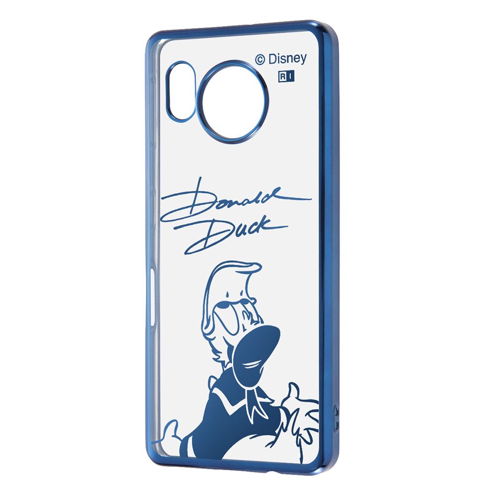 『ディズニーキャラクター』/TPUソフトケース META/ドナルドダックサイン_メタリック