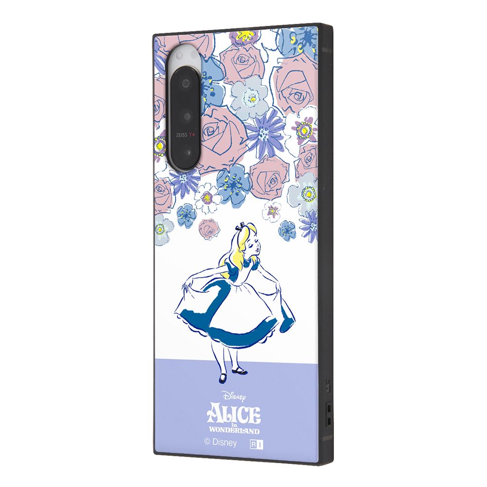 『ディズニーキャラクター』/耐衝撃ハイブリッドケース KAKU / アリス_フラワー【受注生産】