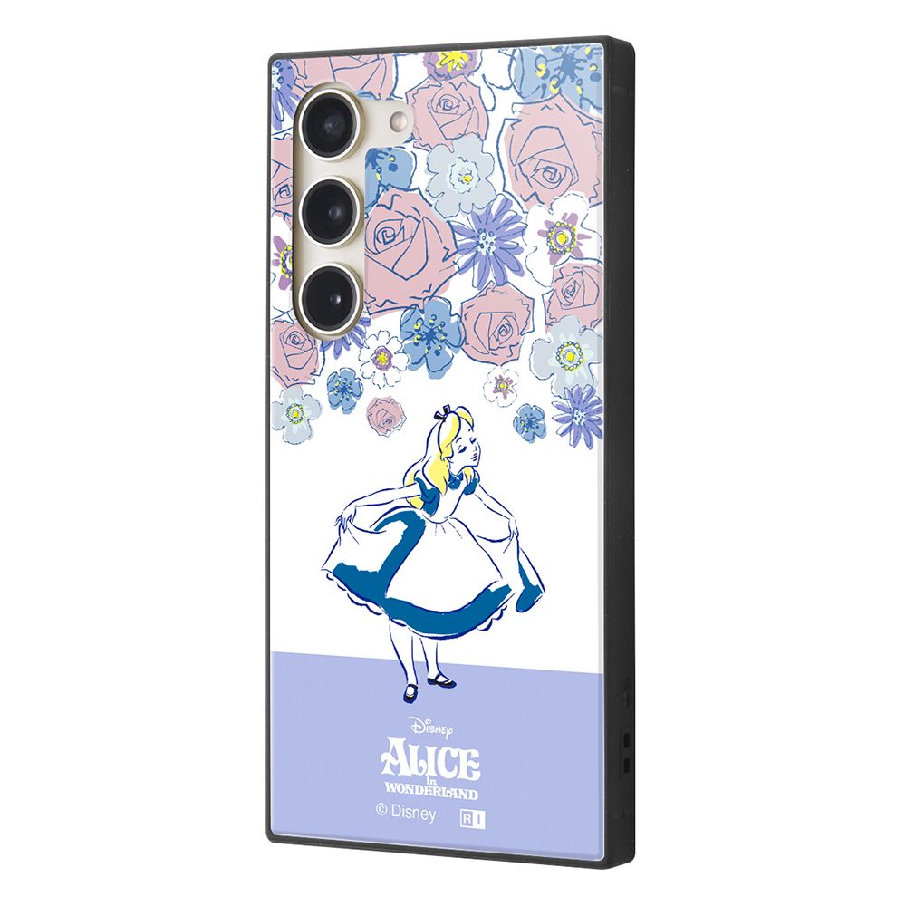 『ディズニーキャラクター』/耐衝撃ハイブリッドケース KAKU / アリス_フラワー【受注生産】