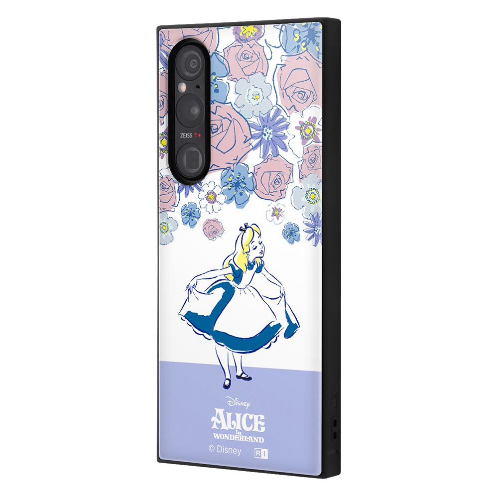 『ディズニーキャラクター』/耐衝撃ハイブリッドケース KAKU / アリス_フラワー【受注生産】