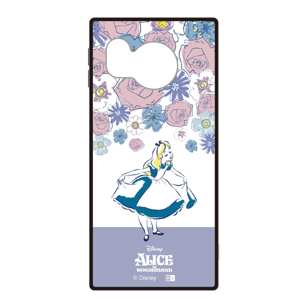 『ディズニーキャラクター』/耐衝撃ハイブリッドケース KAKU / アリス_フラワー【受注生産】