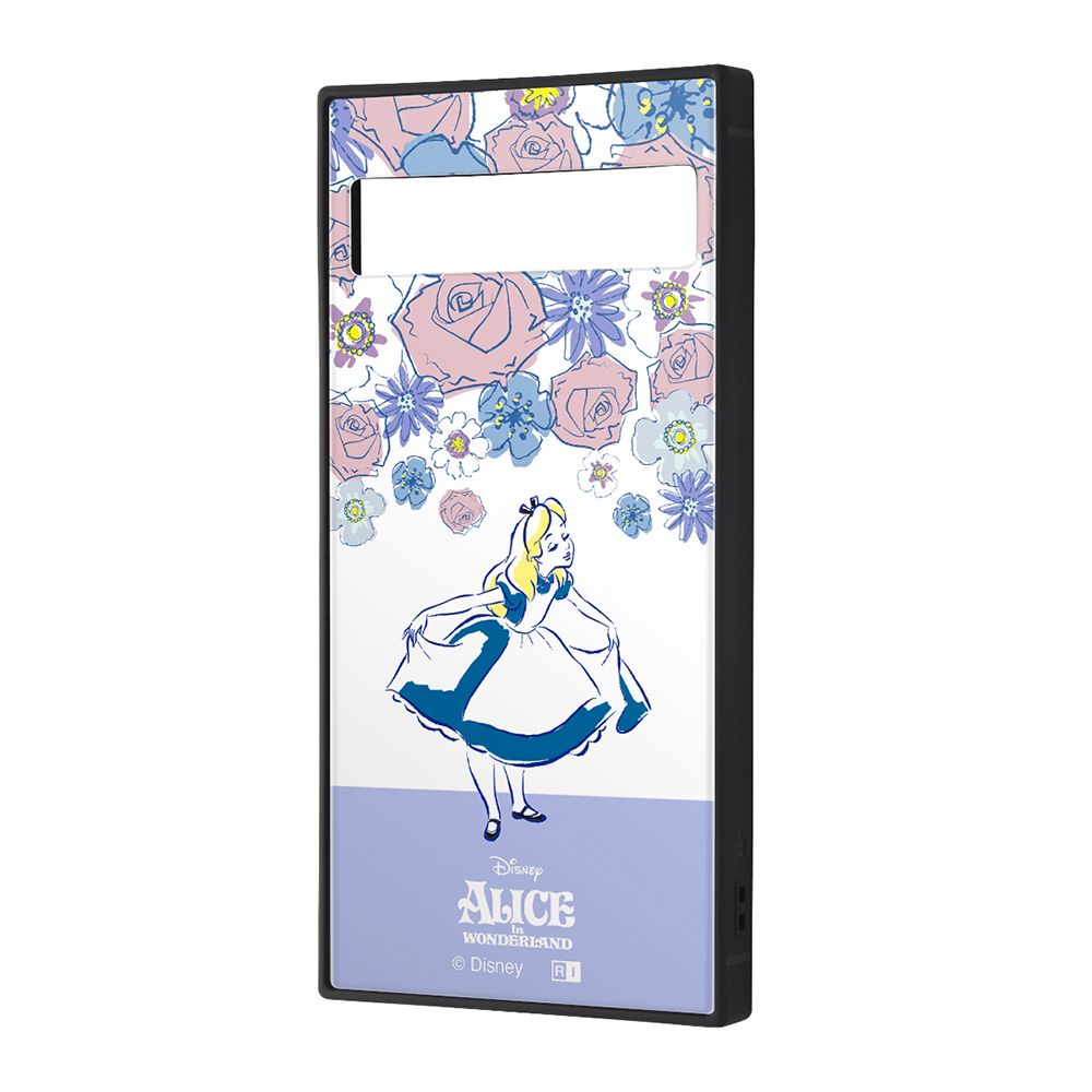 『ディズニーキャラクター』/耐衝撃ハイブリッドケース KAKU / アリス_フラワー【受注生産】