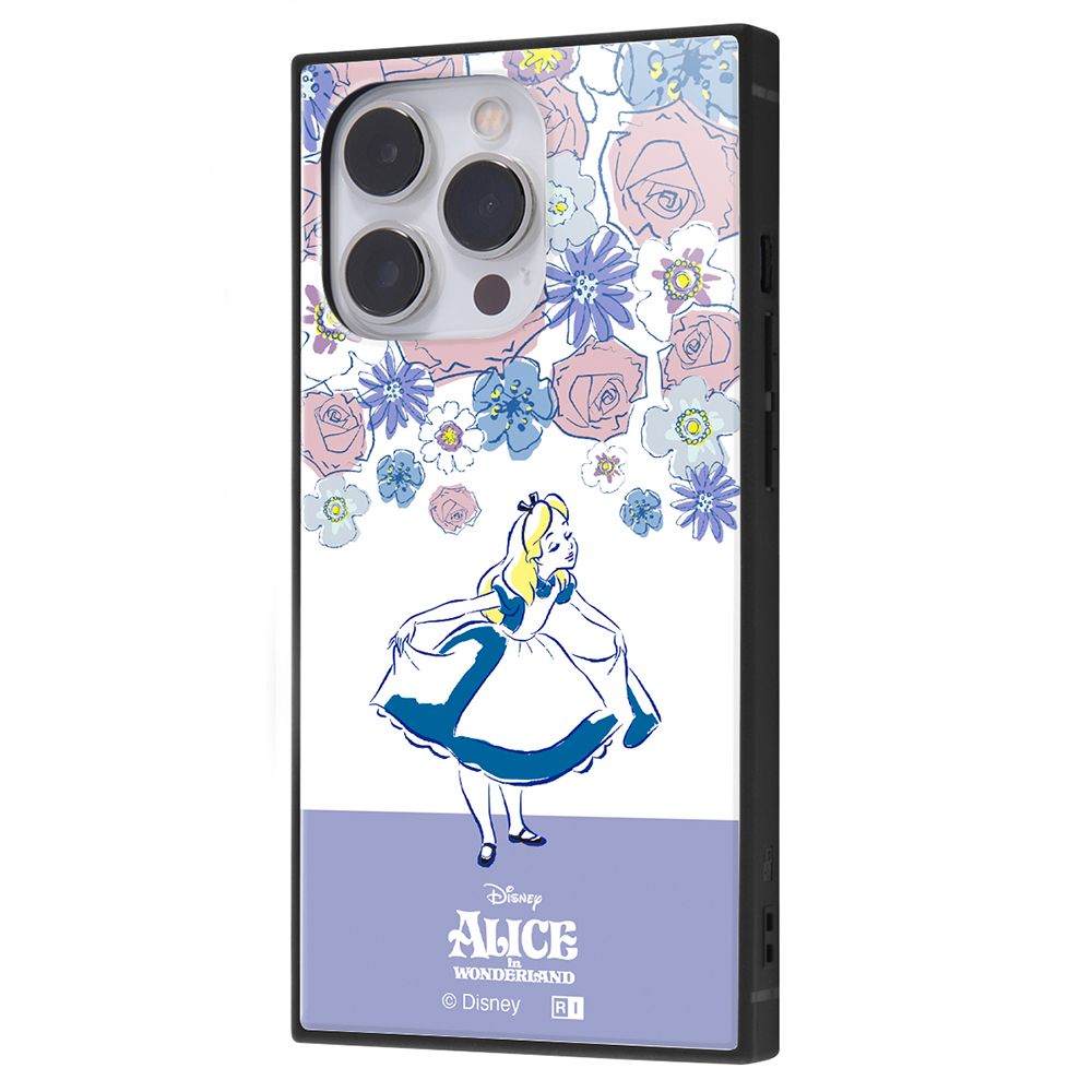 『ディズニーキャラクター』/耐衝撃ハイブリッドケース KAKU / アリス_フラワー【受注生産】