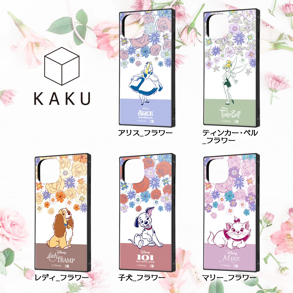 『ディズニーキャラクター』/耐衝撃ハイブリッドケース KAKU / ティンカー・ベル_フラワー【受注生産】