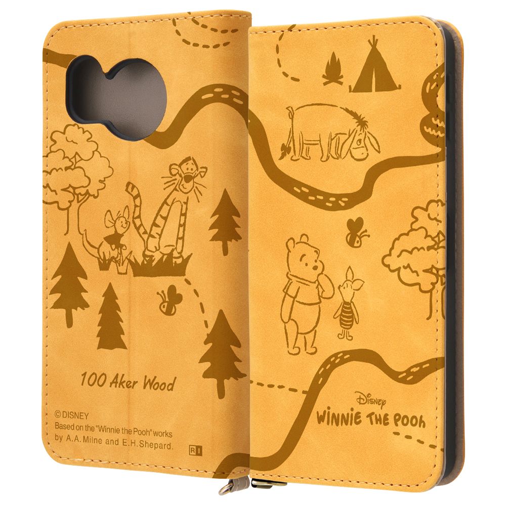 プー 手帳型ケース Raffine