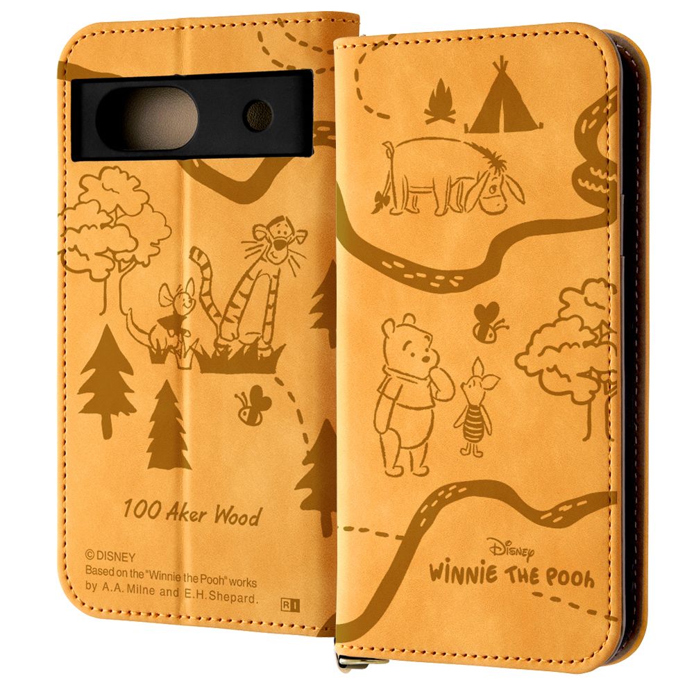 プー 手帳型ケース Raffine