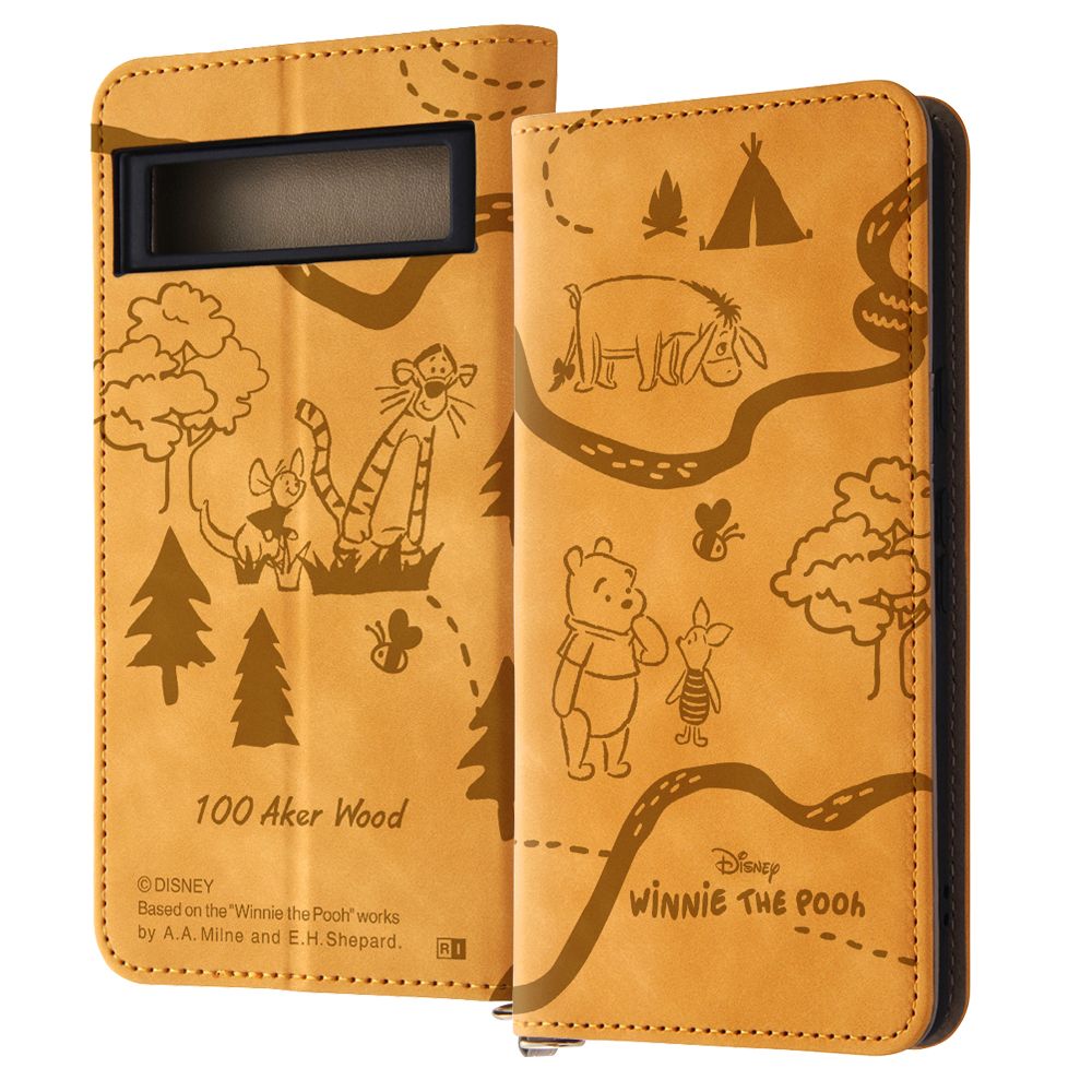 プー 手帳型ケース Raffine