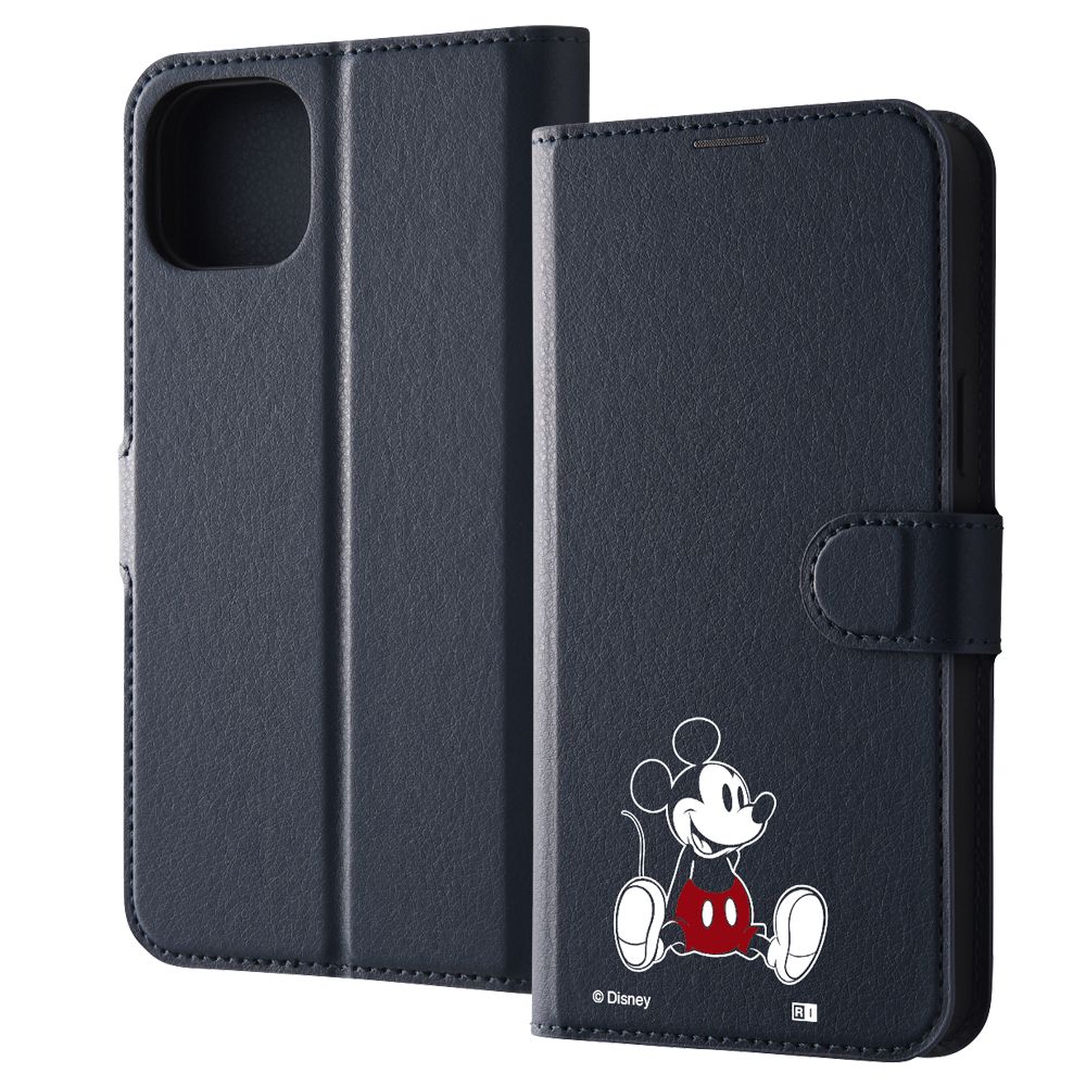 ミッキーマウス sitting 手帳型ケース