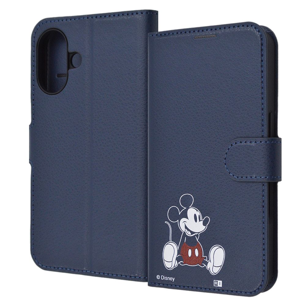 ミッキーマウス sitting 手帳型ケース