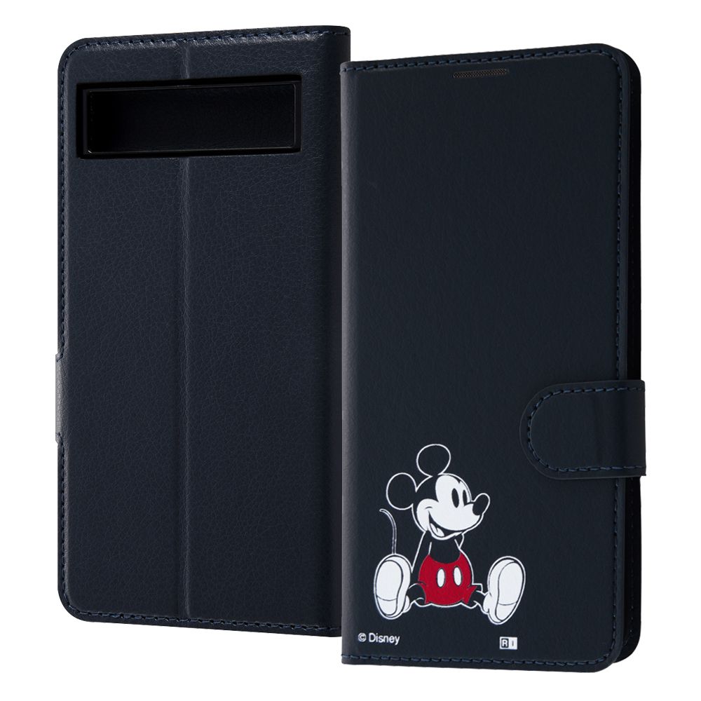 ミッキーマウス sitting 手帳型ケース