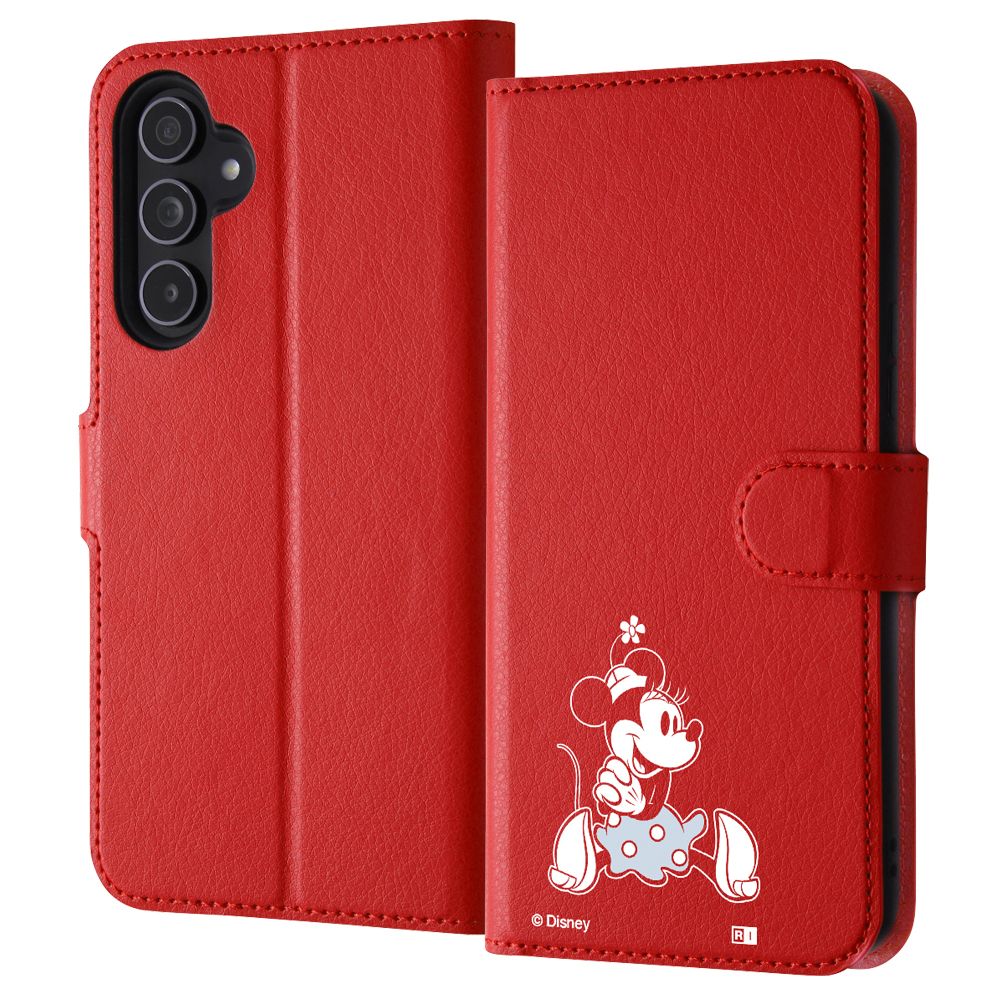 ミニーマウス sitting 手帳型ケース