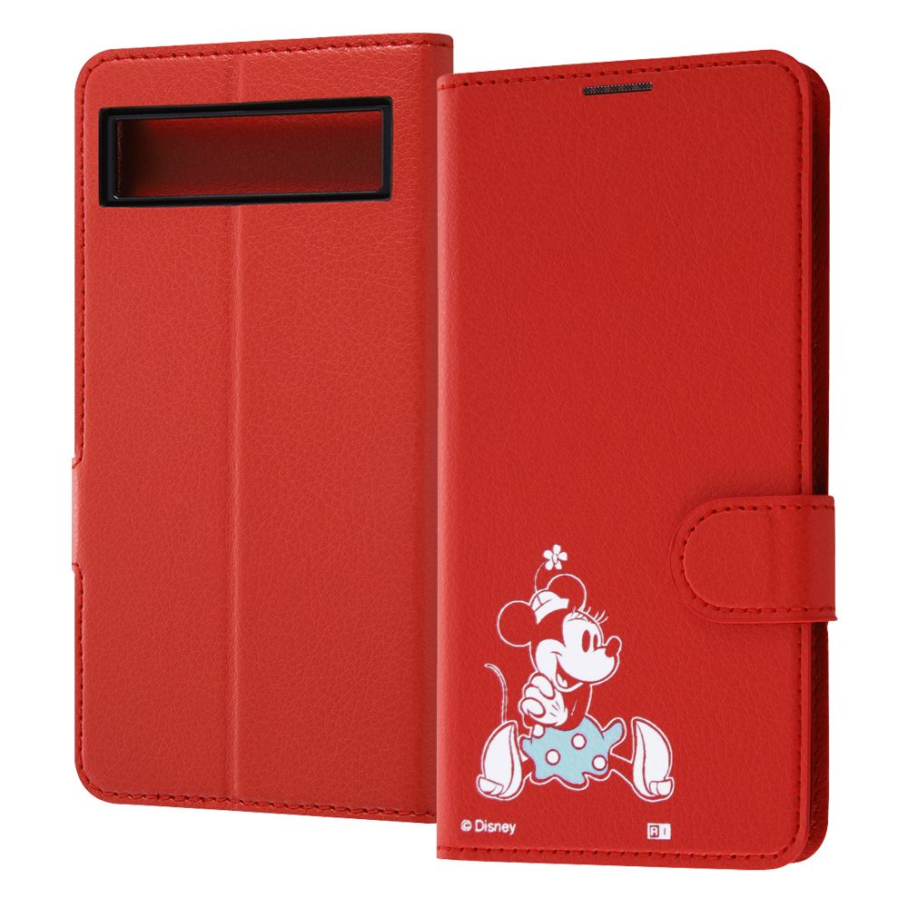 ミニーマウス sitting 手帳型ケース
