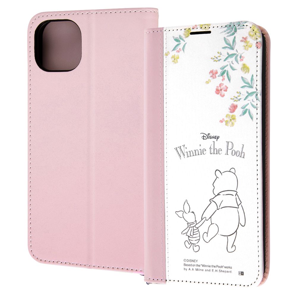 プーとピグレット 手帳型ケース Noble