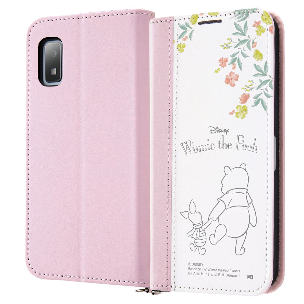 プーとピグレット 手帳型ケース Noble