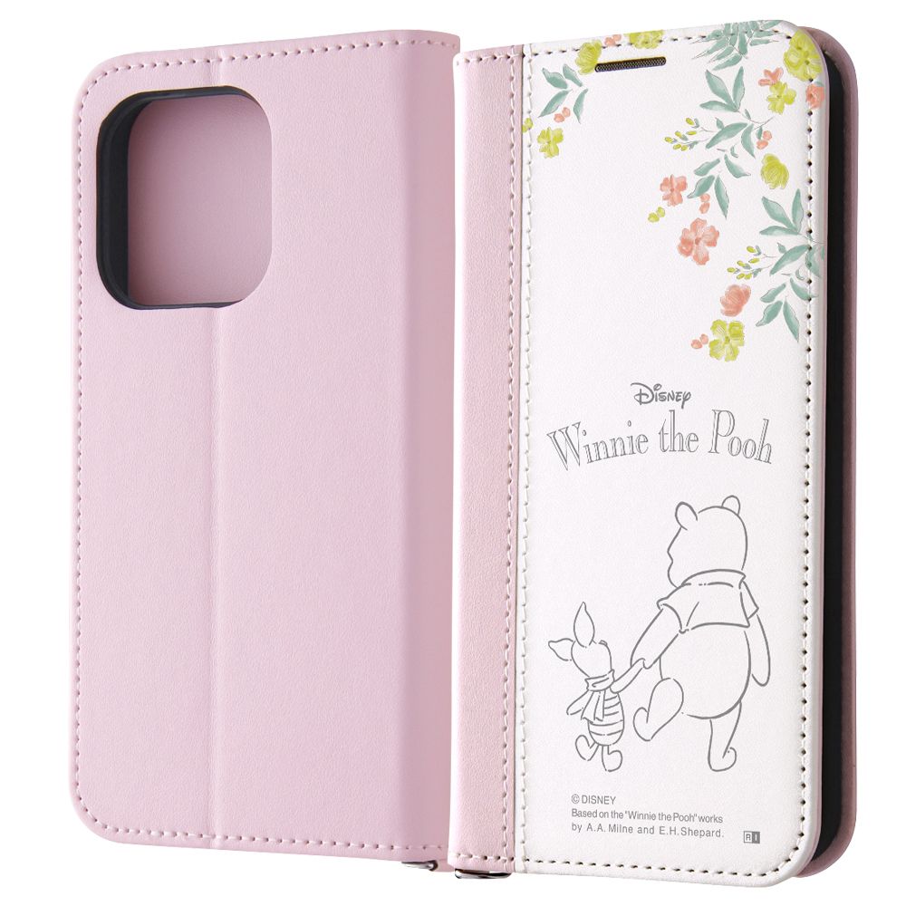 プーとピグレット 手帳型ケース Noble