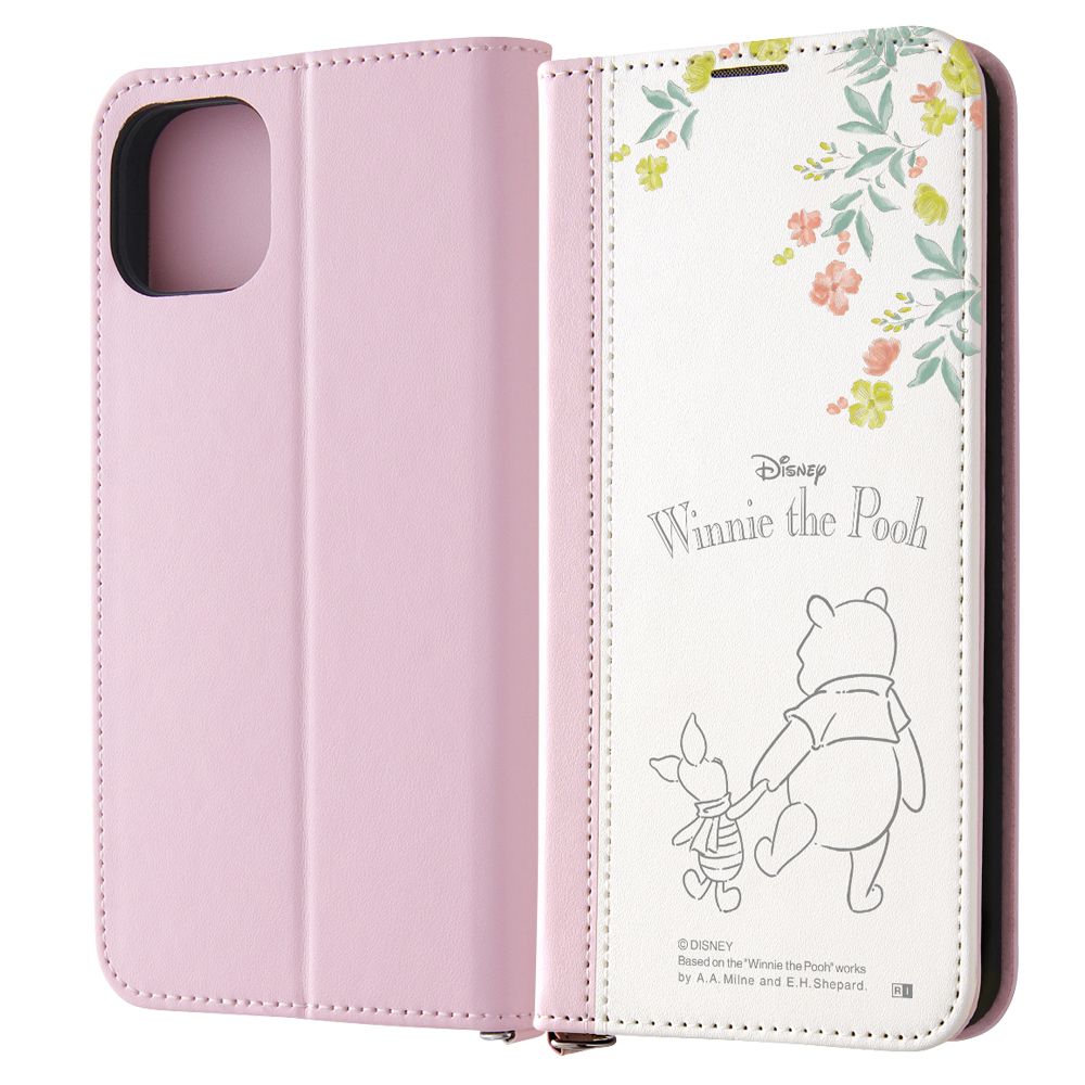 プーとピグレット 手帳型ケース Noble