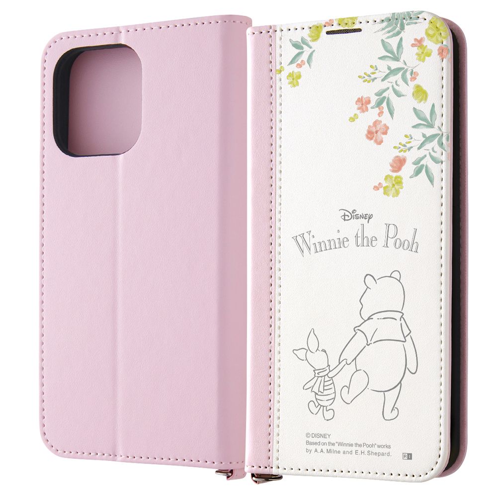 プーとピグレット 手帳型ケース Noble