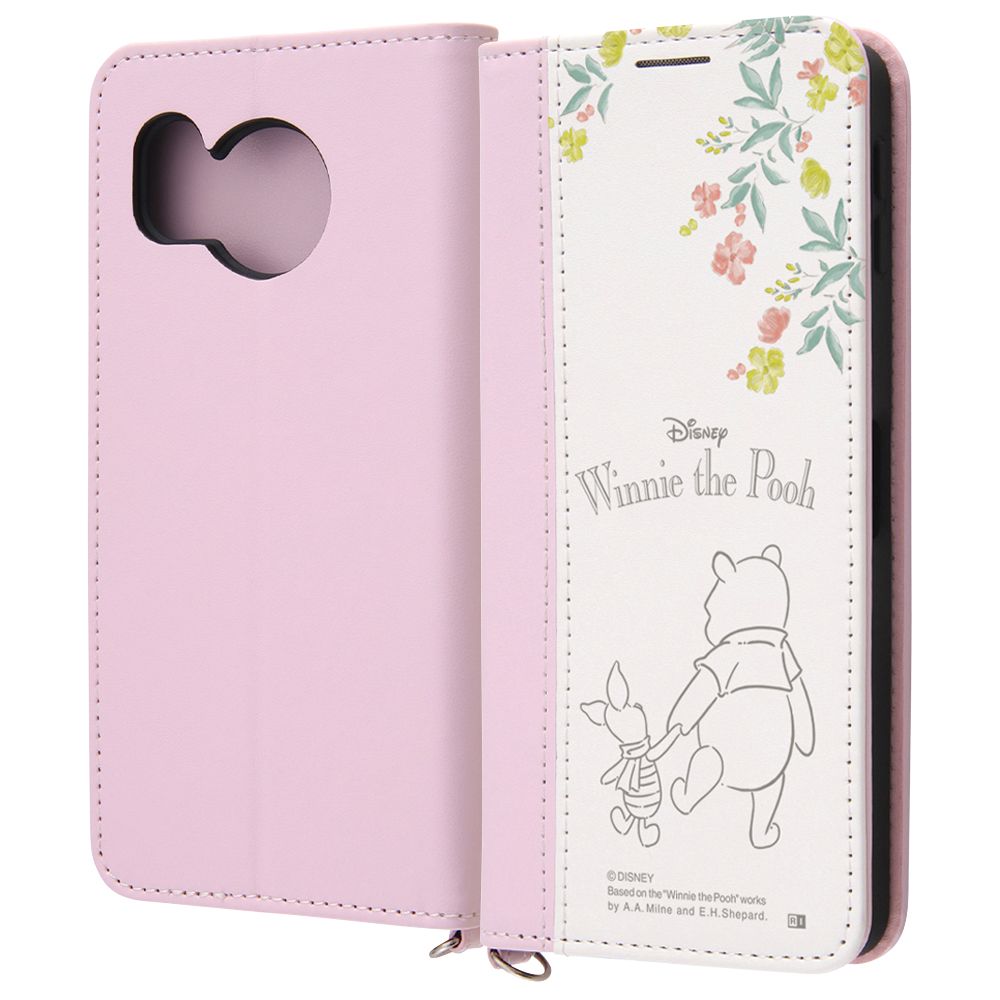 プーとピグレット 手帳型ケース Noble