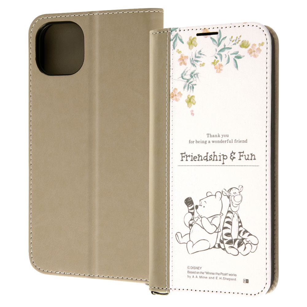 プーとティガー 手帳型ケース Noble