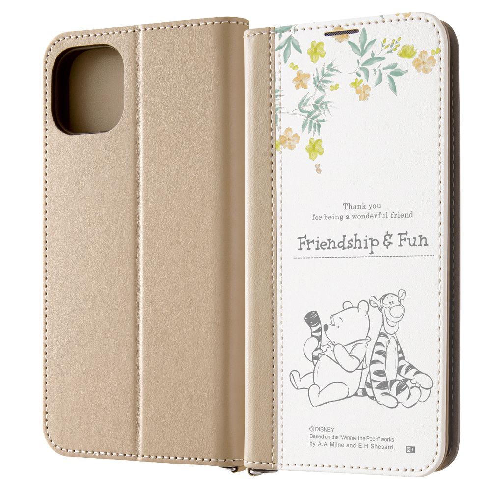 プーとティガー 手帳型ケース Noble