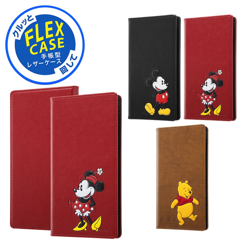 ディズニー ミニーマウス 手帳型 FLEX CASE ポップアップ