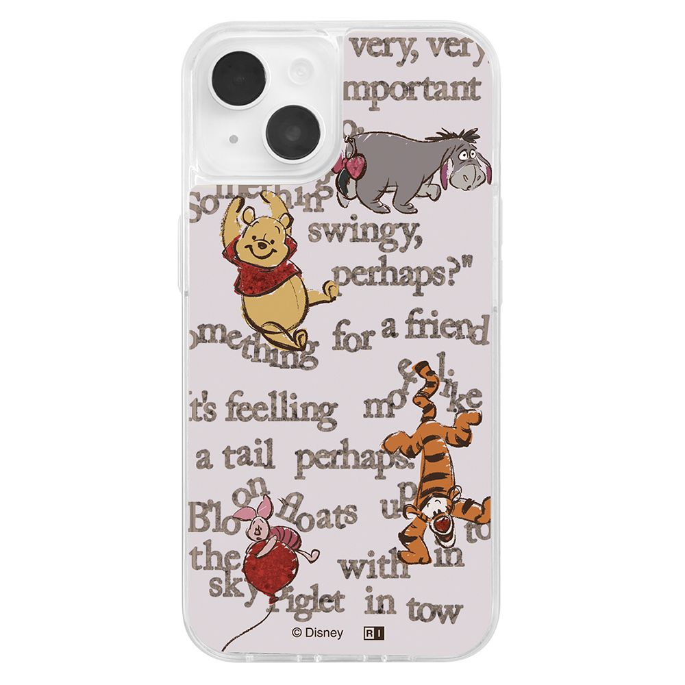 プーと仲間たち_英文 ラメ グリッターケース 【受注生産】