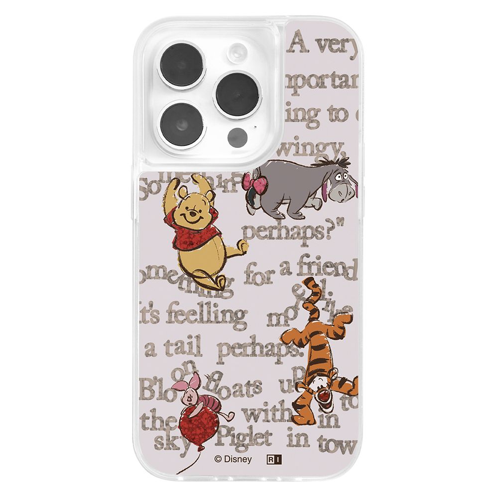 プーと仲間たち_英文 ラメ グリッターケース 【受注生産】